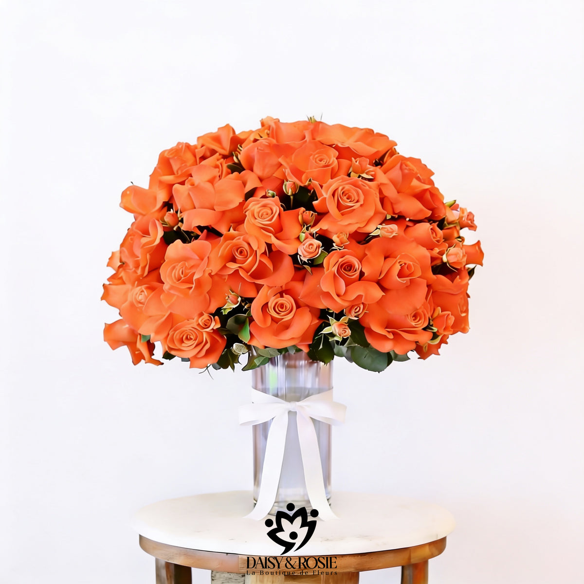 Romance Glass Vase Arrangement
