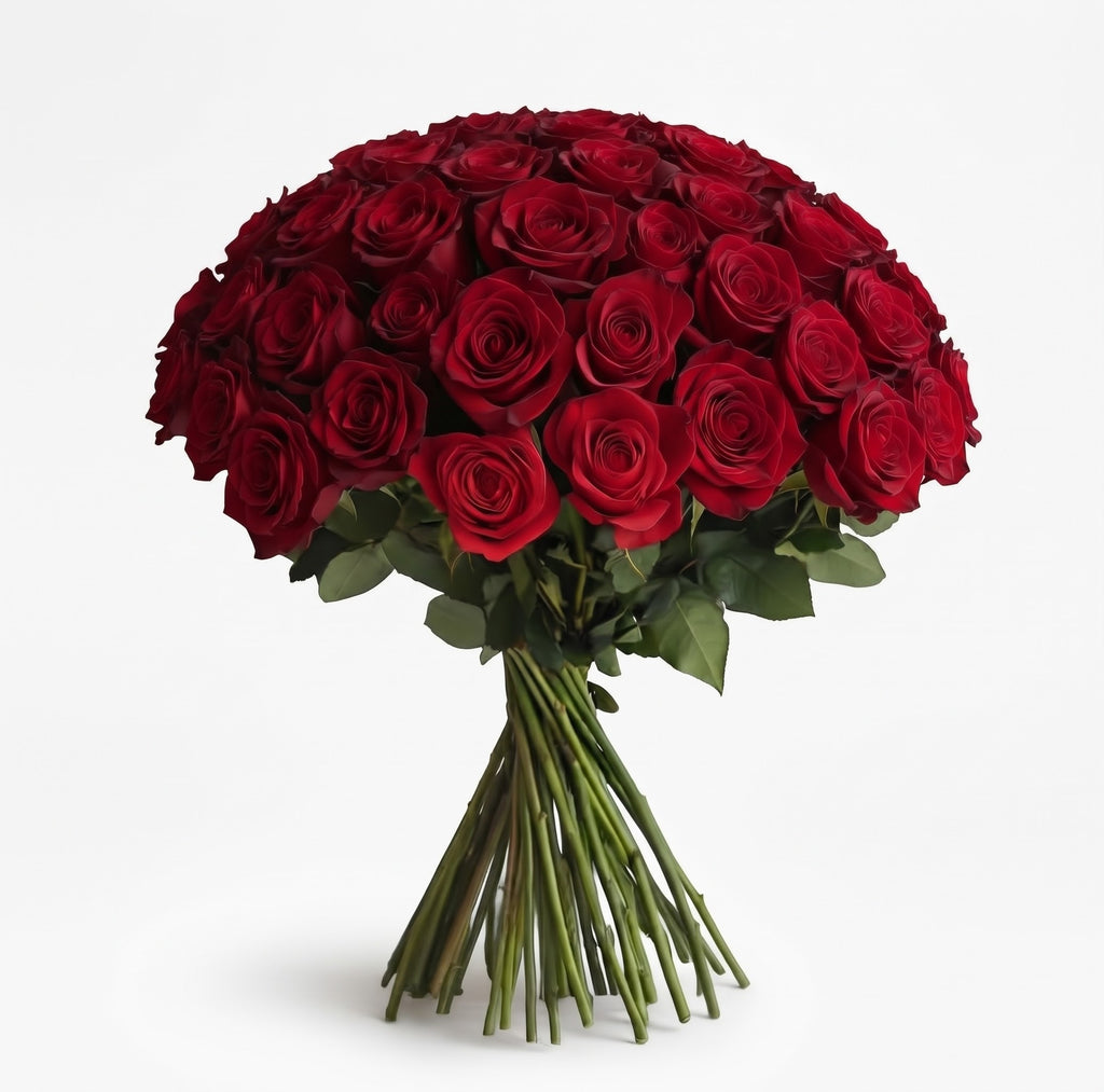 In-House Fresh Rose Bundle – 50 Stems