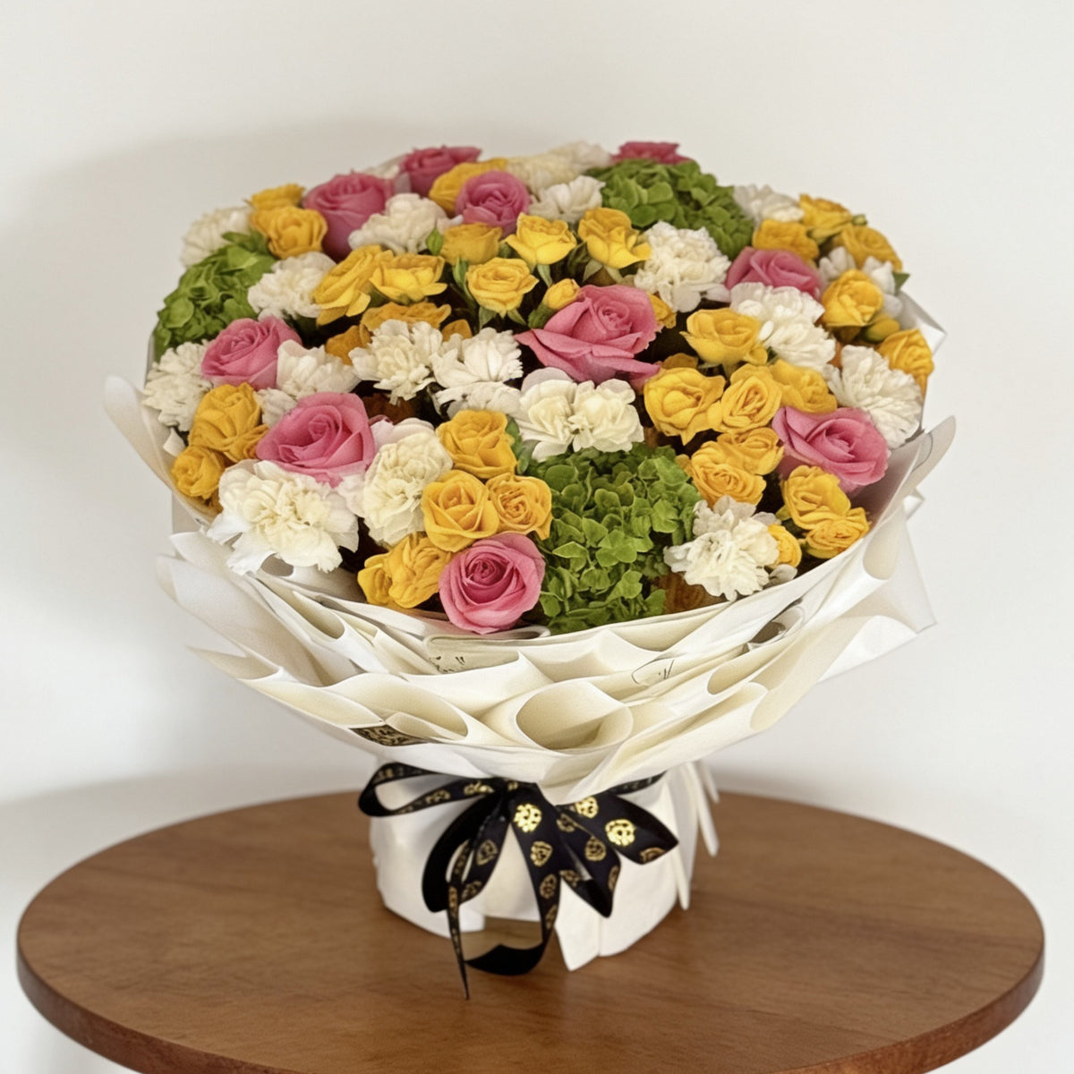 Luxury Rose, Carnation, and Hydrangea Bouquet