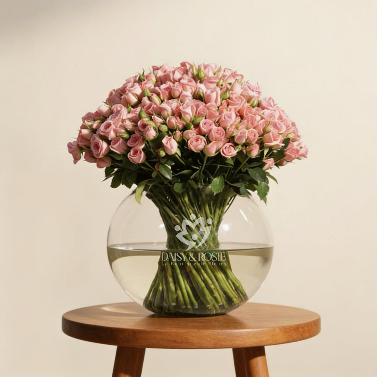 Blush Pink Spray Rose Dome