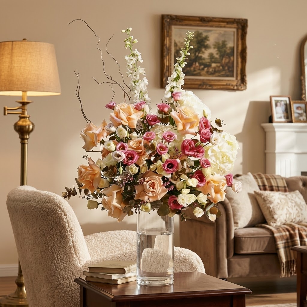 Pastel Symphony Floral Vase