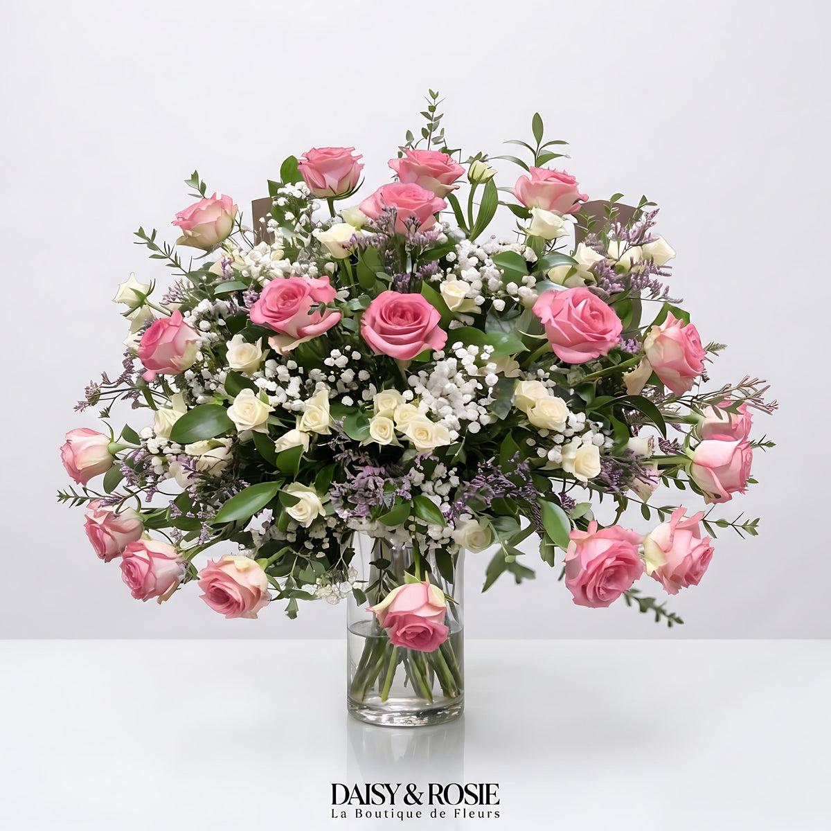 Soft Pink & Cream Rose Symphony