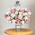 Soft Romance Daisy & Rosie Cylinder Vase Arrangement