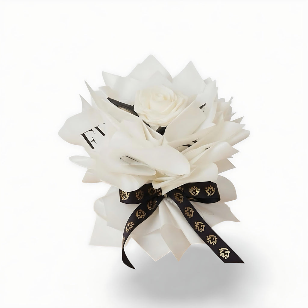 Elegance Table Centerpiece – White Floral Arrangement