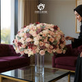 Regal Grandeur Blush Rose Tall Vase Arrangement