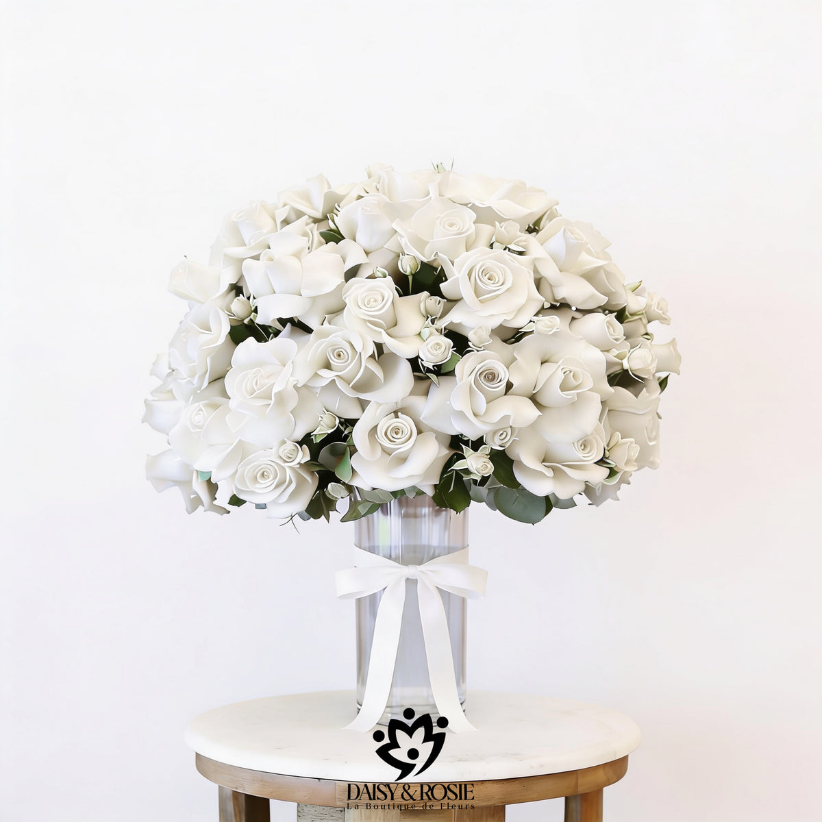 Romance Glass Vase Arrangement