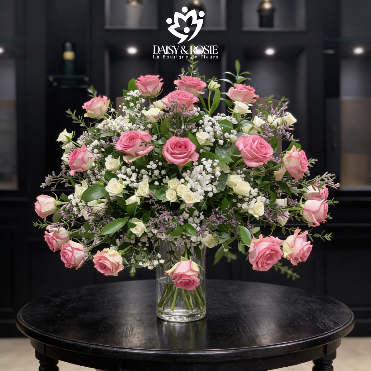 Soft Pink & Cream Rose Symphony