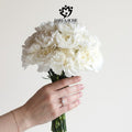 Pristine White Carnation Bridal-Bouquet