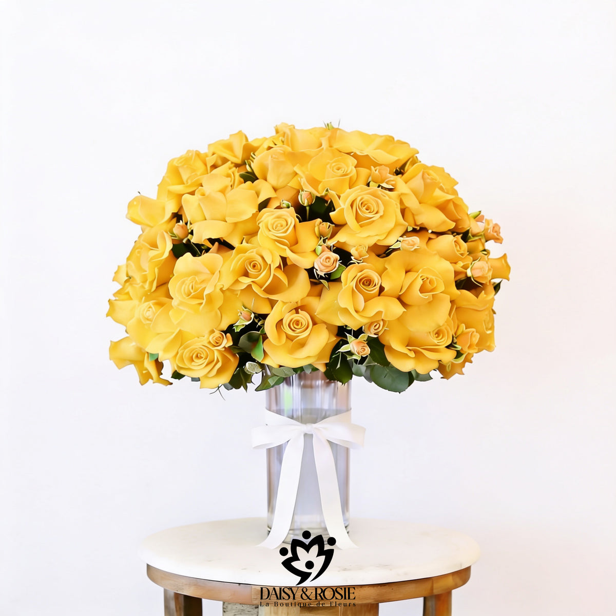 Romance Glass Vase Arrangement