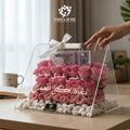 Pink Rose Acrylic Keepsake Box