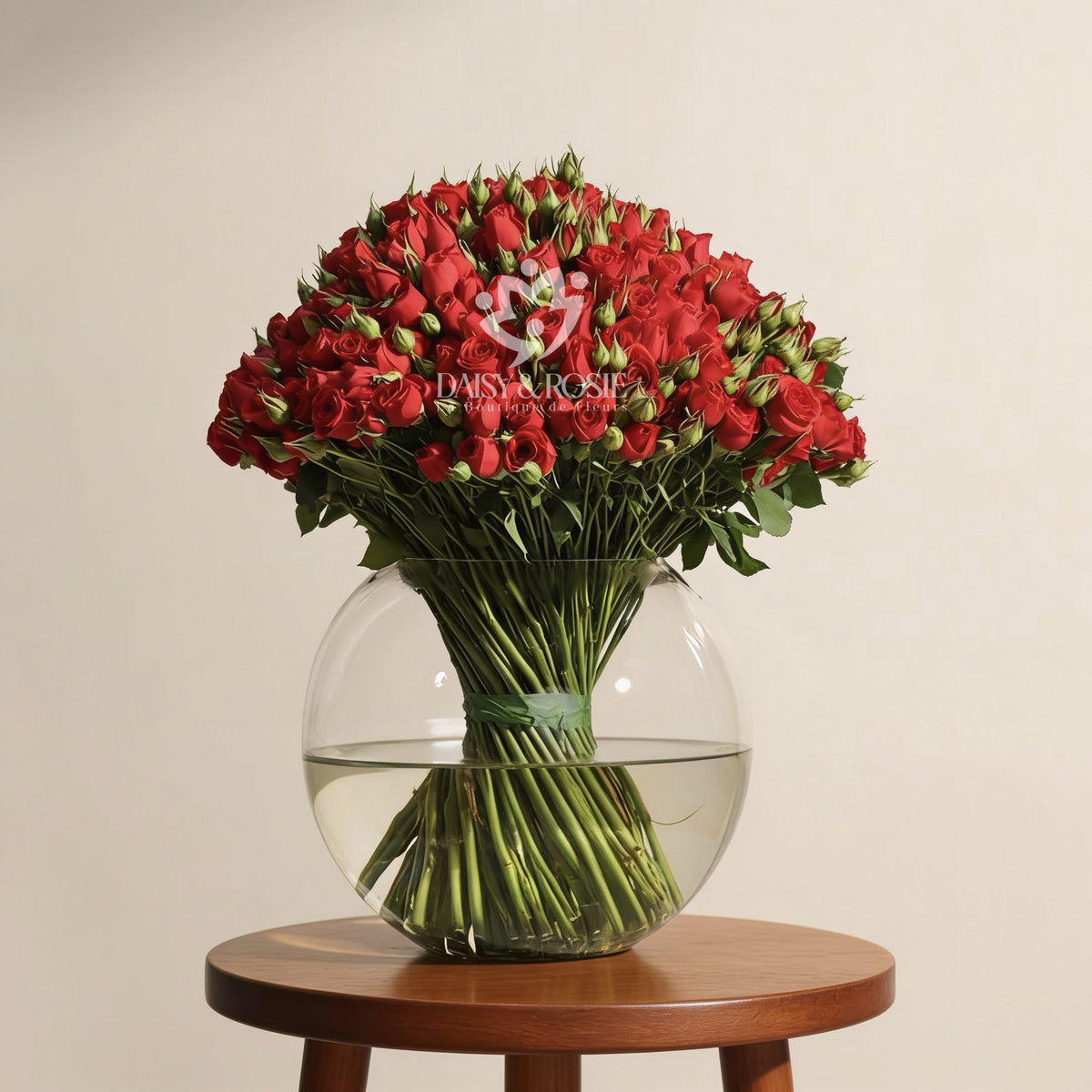 Crimson Sphere Spray Rose Arrangement