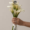 Elegant White Calla Lily Bridal-Bouquet