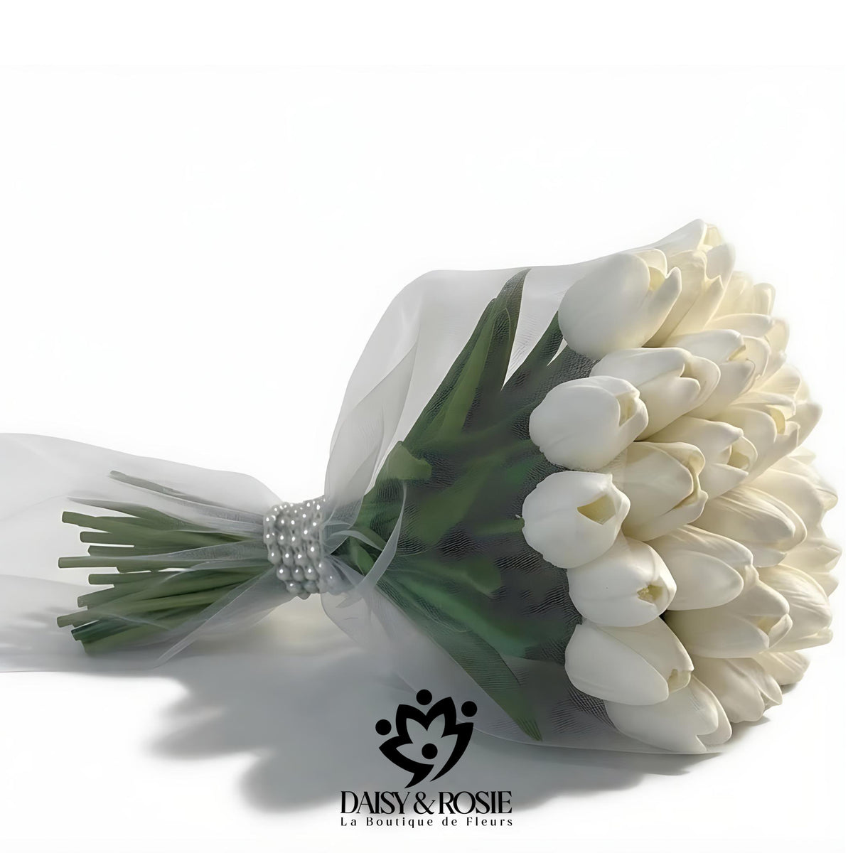 White Tulip in Hand