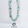 Blue Charm Graduation Floral necklace