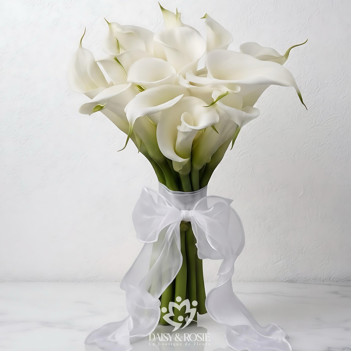 Ethereal White Calla Lily Bridal Bouquet