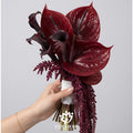 Crimson Elegance Burgundy Bridal Bouquet